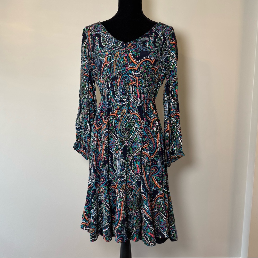 Maeve Dress Women’s Medium Blue Paisley Maeve by Anthropologie